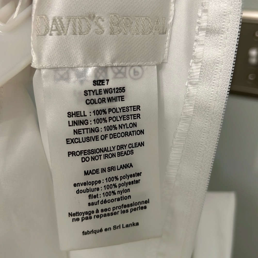 David’s Bridal Flower Girl/ First communion white dress size 7 - Picture 11 of 11